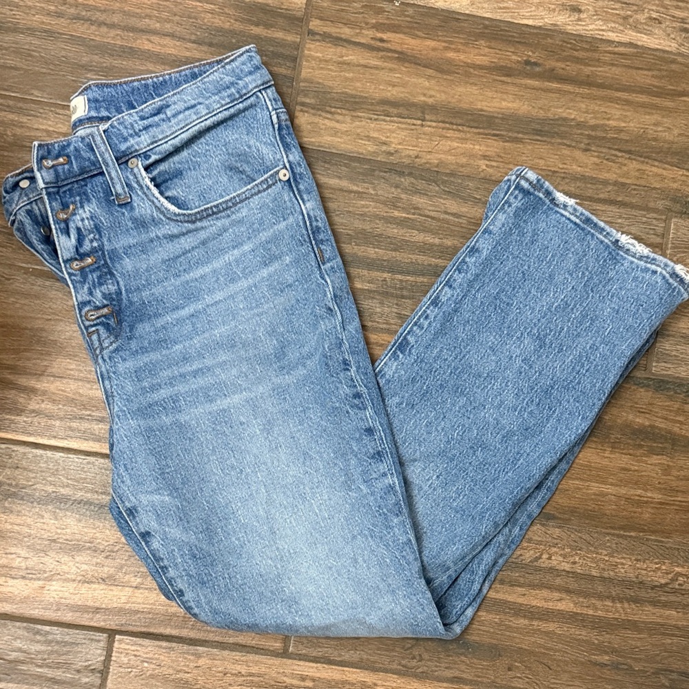 Madewell Women's Cali Demi-Boot Blue Jeans